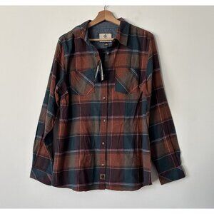 Legendary Whitetails Women’s Cottage Escape Flannel Shirt Plaid XL Cotton NWT